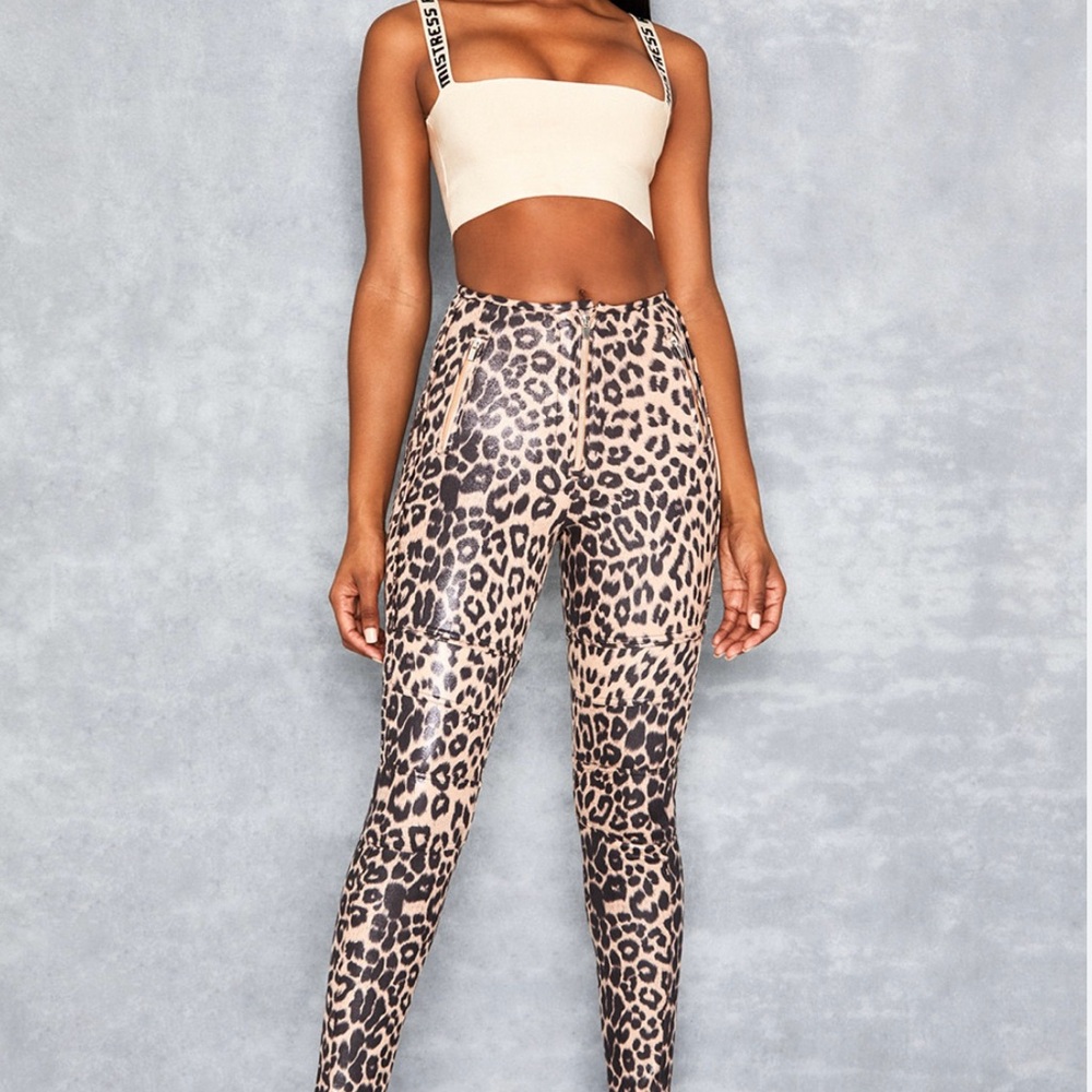 Leopard Print High-Waisted Leggings